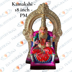 Kamakshi - 18 inches - Red - Paper Mache