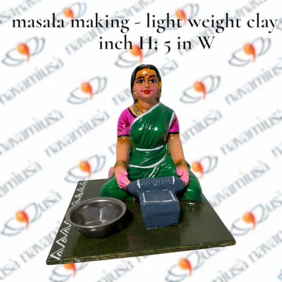 Masala Making - Village Scenes - Light Weight Clay - 5 inches