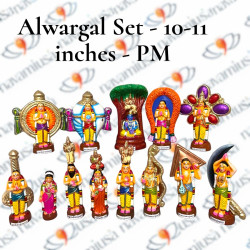 Alwargal Set – Paper Mache ( 10-11 Inches H)