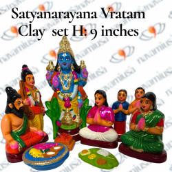 Satyanarayana Vratam Pooja Set – Clay (9 inches)