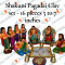 Shakuni Pagadai/ Saguni Pagadai (Dice Game) Clay Set – 16 Pieces (5 to 7 inches)