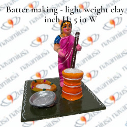 Batter Making - Village Scenes - Light Weight Clay - 5 inches