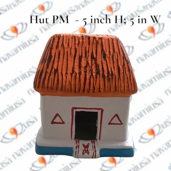 Hut - Village Scenes - Paper Mache - 5 inches