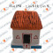 Hut - Village Scenes - Paper Mache - 5 inches