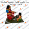 Mother Feeding - Village Scenes - Light Weight Clay - 5 inches