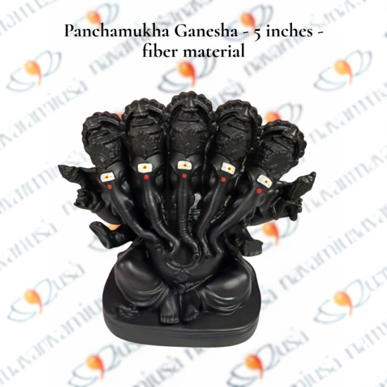 Panchamukha Ganesha - 5 inches - Fiber