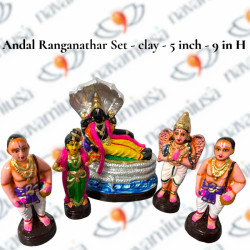 Andal Ranganathar Set - Clay - 5 to 9 inches