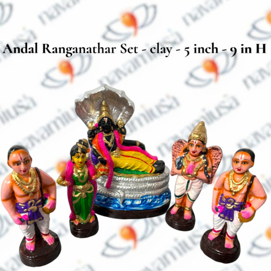 Andal Ranganathar Set - Clay - 5 to 9 inches