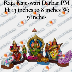 Raja Rajeshwari Darbar Set – Paper Mache (8 to 13 inches)