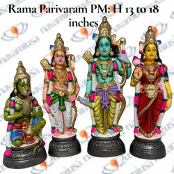 Rama Parivaram – 13 to 18 inches – Paper Mache