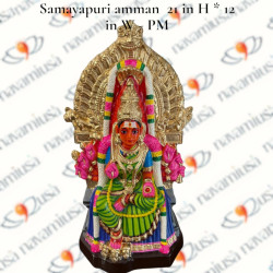 Samayapuri Amman Big - 21 inches - Paper Mache