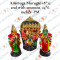 Arumuga Murugar with Valli Deivanai - 18 x 12 inches - PM