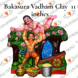Bakasura Vadham Clay - 11 inches