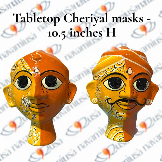 Tabletop Cheriyal Masks – 10.5 Inches