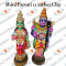 Shiva Parvati Set – 12 Inches – Clay