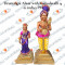 Tirumangai Alwar with Kumudavalli - Paper Mache - 14 to 21 inches