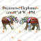 Decorative Elephants - PM - 12 in H * 18 in W