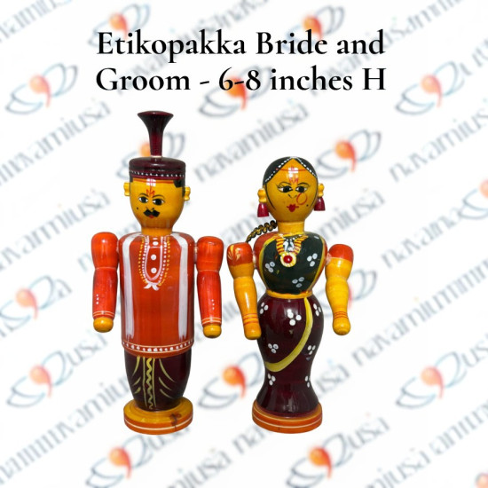 Etikoppaka Bride and Groom – 6-8 inches