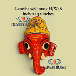 Ganesha Wall Mask (8 x 5.5 Inches)