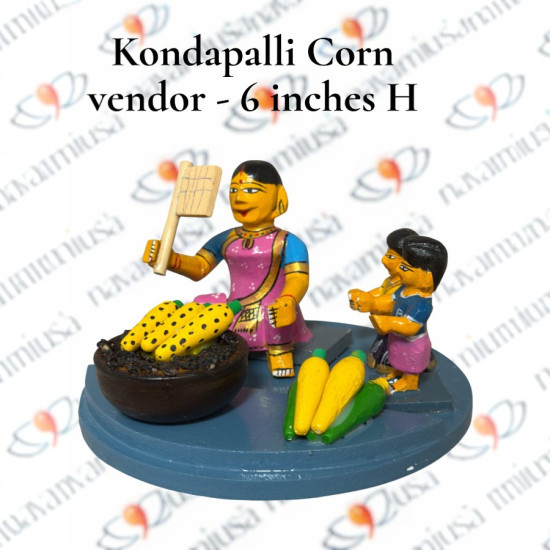 Kondapalli Corn Vendor – 6 inches