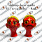 Tabletop Décor Masks – Red Edition (7 to 7.5 Inches)