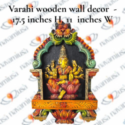 Varahi Wooden Wall Décor – 17.5" H × 11" W