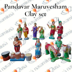 Pandavar Maruvesham – Clay Set
