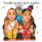 Tata Pati on Sofa - Clay set