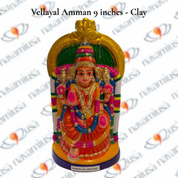 Vellayal Amman 9 inches - Clay