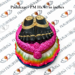 Sri Perumal Padukaas – Paper Mache 10 inches