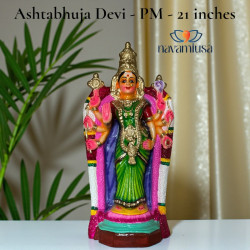 Ashtabhuja Devi - 21 inches - 2 colors