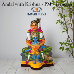 Andal with Krishna – 21 Inches - available in 2 colors