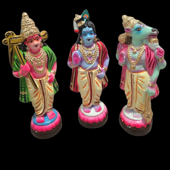 Dasavataram Set – 9 Inches – Clay