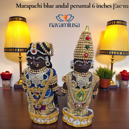 Marapachi – 6 to 8 inches (Andal & Perumal Set) Marapachi – 6 to 8 inches (Andal & Perumal Set)