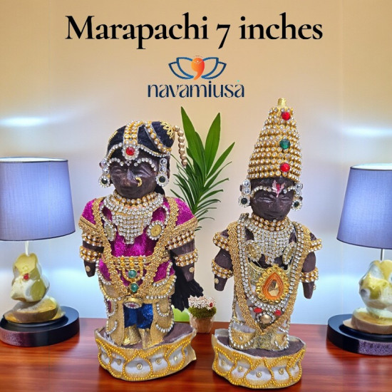 Marapachi – 6 to 8 inches (Andal & Perumal Set) Marapachi – 6 to 8 inches (Andal & Perumal Set)