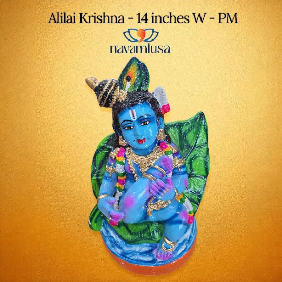 Alilai Krishna - 12 inches - Paper Mache 