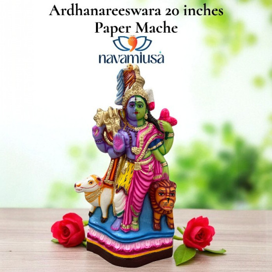 Ardhanareeswara Idol – 20 inches (Paper Mache) Ardhanareeswara Idol – 20 inches (Paper Mache)