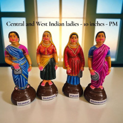 Central & West Indian Ladies – Paper Mache Set (10 inches)