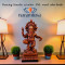 Dancing Ganesha -  PM - Wood color Finish