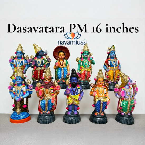 Dasavatara Set – 16 inches – Paper Mache