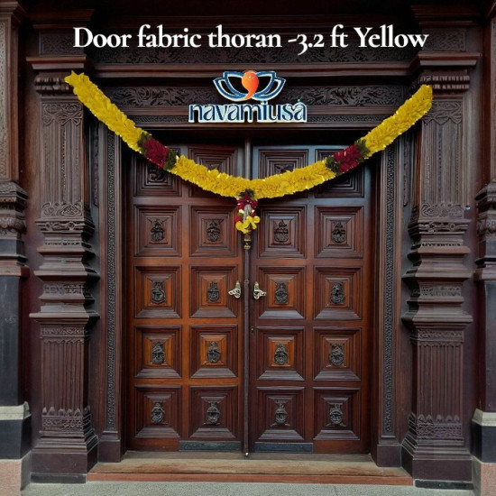 Door Fabric Thoran - 3.2 ft - Yellow 