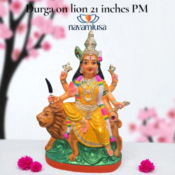 Durga on Lion - 21 inches - PM 