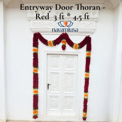 Entryway Door Thoran – Red (3 ft x 4.5 ft)