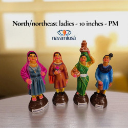 North & Northeast Indian Ladies – Paper Mache Set (10 inches)