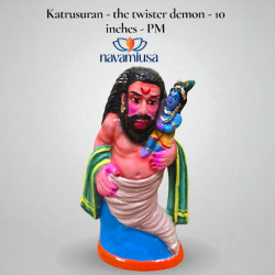 Katrusuran - The twister/tornado Demon - Paper Mache - 10 inch 