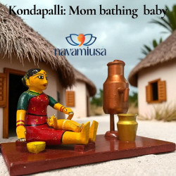Kondapalli – Mom Bathing Baby