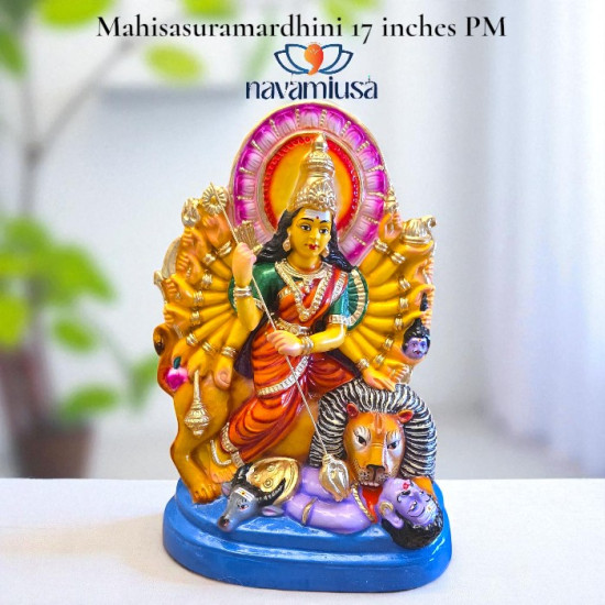 Mahishasuramardhini - 18 inches approx - Paper Mache 