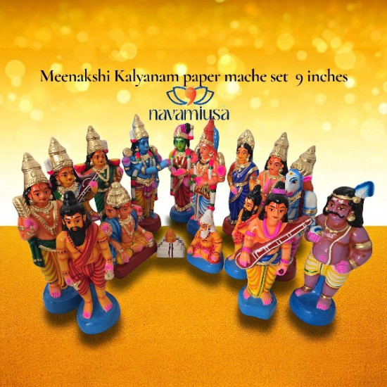 Meenakshi Kalyanam Set - Paper Mache 