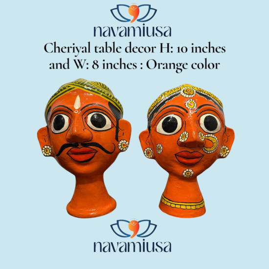 Cheriyal Table Décor Mask Set - 10 inches