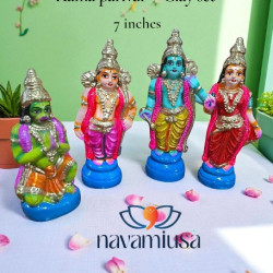 Rama Parivar – 7 inches – Clay Set